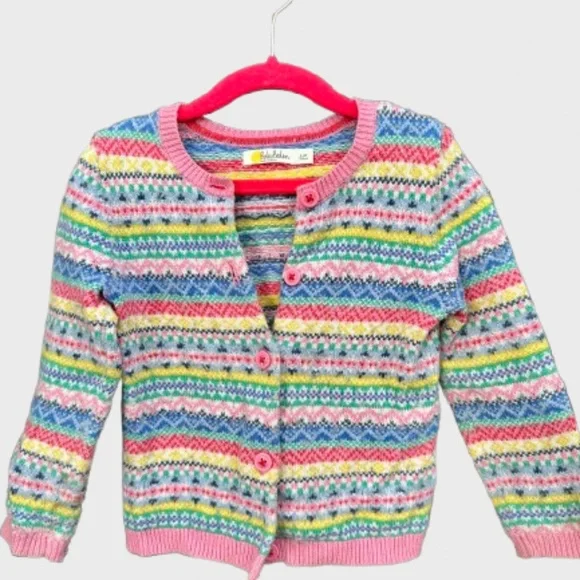 Baby Boden fair isle cardigan (3–4Y) - Picture 1 of 3